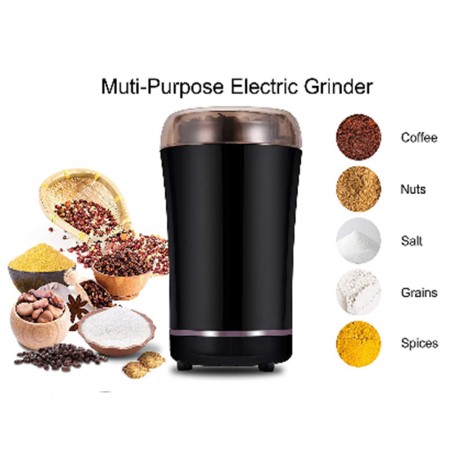 Meidong Coffee Grinder Electric, Stainless Steel Blade Grinder for Coffee Espresso Latte Mochas, Noiseless Operation, Evently Grinding for Coffee Beans Spice Nut Seed Grains